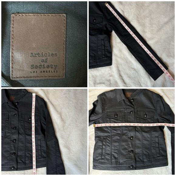 Articles of Society Black Denim Jacket Women’s Size Medium M - Picture 8 of 8